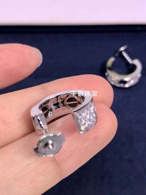 Cartier Love Diamond Ceramic Earrings (5)