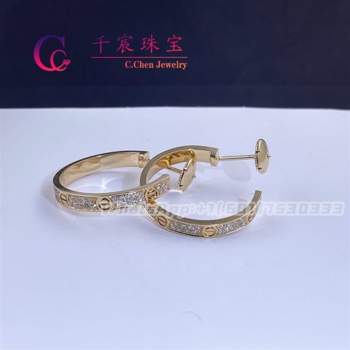 Cartier Love Earrings Yellow Gold