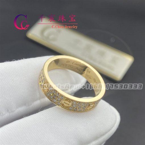 Cartier Love Wedding Band Diamond-Paved B4083300