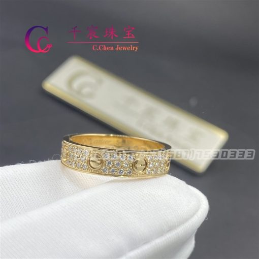 Cartier Love Wedding Band Diamond-Paved B4083300