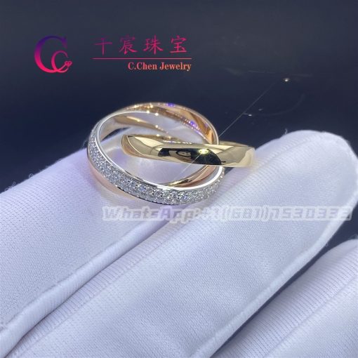 Cartier Trinity Ring Small Model Diamonds B4086000