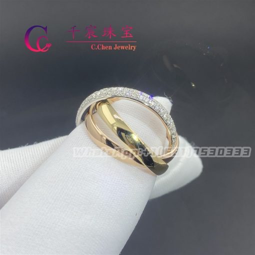 Cartier Trinity Ring Small Model Diamonds B4086000