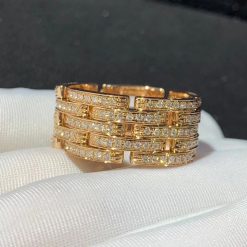 Cartier Paris 5-Row Diamond Maillon Panthère Ring