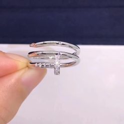 Cartier Juste Un Clou Ring White Gold B4211000