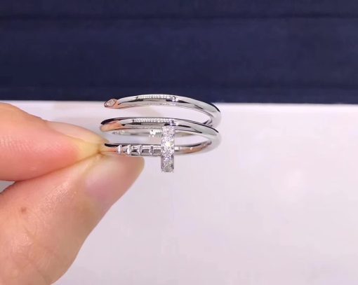 Cartier Juste Un Clou Ring White Gold B4211000