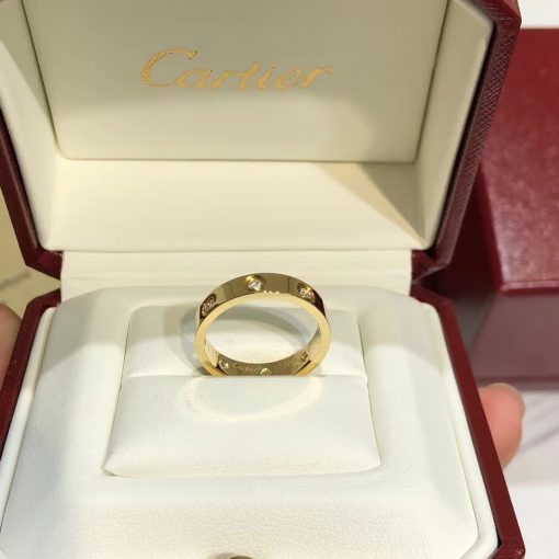 Cartier Love Wedding Band 8 Diamonds Width 4mm B4056200