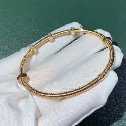 Cartier Ecrou De Cartier Diamond Rose Gold Bracelet N6714516