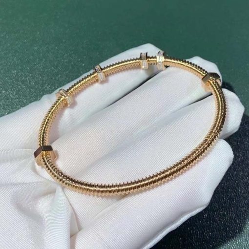 Cartier Ecrou De Cartier Diamond Rose Gold Bracelet N6714516