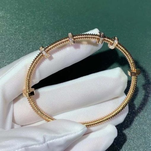 Cartier Ecrou De Cartier Diamond Rose Gold Bracelet N6714516