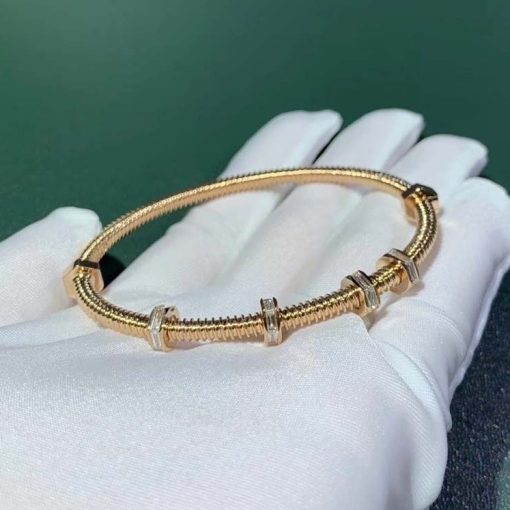 Cartier Ecrou De Cartier Diamond Rose Gold Bracelet N6714516