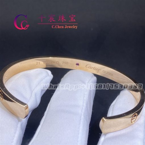 Cartier Love Bracelet Rose Gold 1 Pink Sapphire B6030017