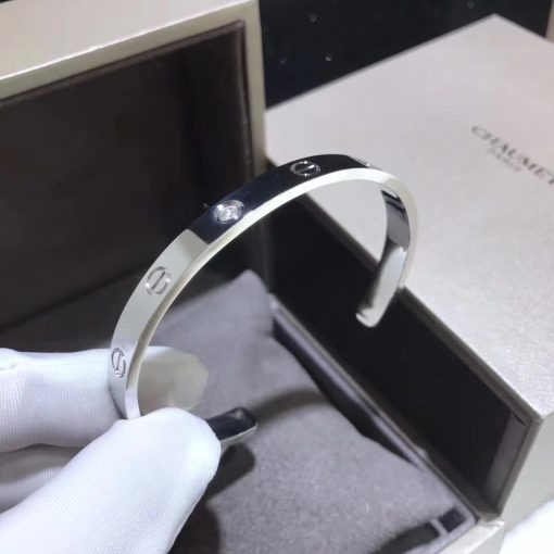 Cartier Love Bracelet 1 Diamond White Gold B6029917