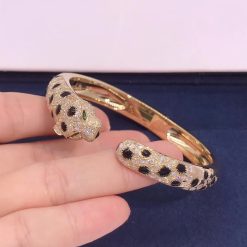 Cartier Panthère De Cartier Bracelet Yellow Gold Onyx Emerald N6715417