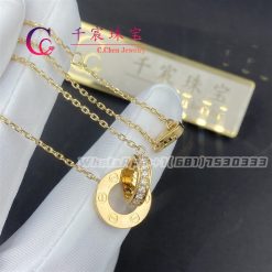 Cartier Love Necklace Yellow Gold Diamond-Paved