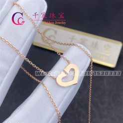 Cartier Heart Necklace Rose Gold