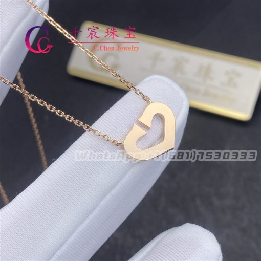 Cartier Heart Necklace Rose Gold