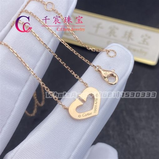 Cartier Heart Necklace Rose Gold