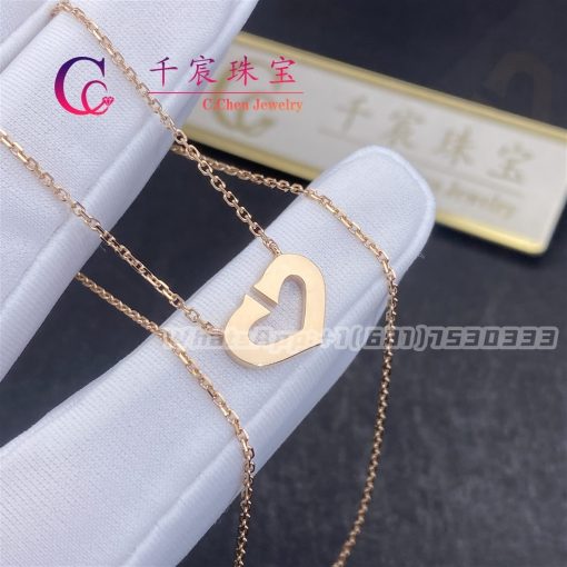 Cartier Heart Necklace Rose Gold