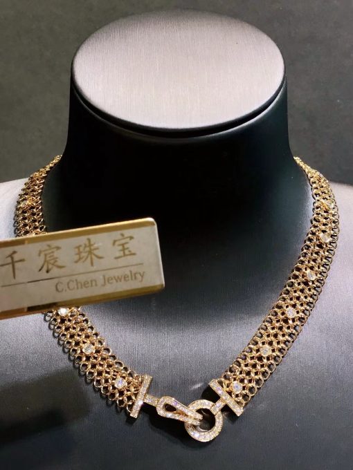 Cartier Agrafe Résille Necklace N7424294