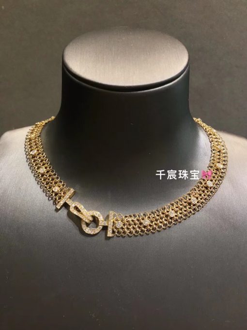 Cartier Agrafe Résille Necklace N7424294