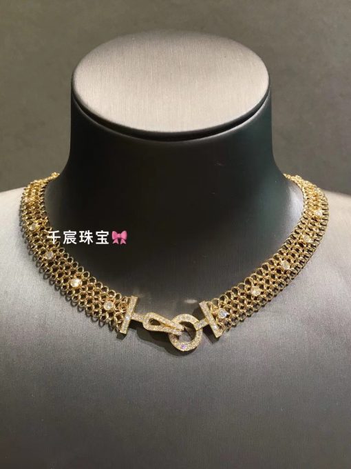 Cartier Agrafe Résille Necklace N7424294