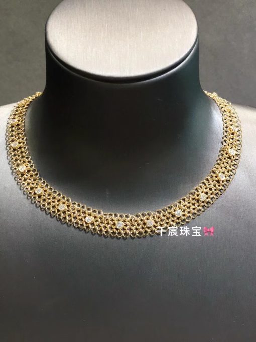 Cartier Agrafe Résille Necklace N7424294