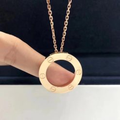 Cartier Love Necklace Rose Gold B7014400