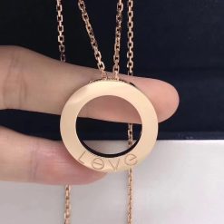 Cartier Love Necklace Rose Gold B7014400