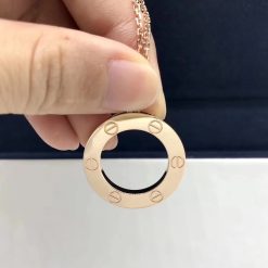 Cartier Love Necklace Rose Gold B7014400