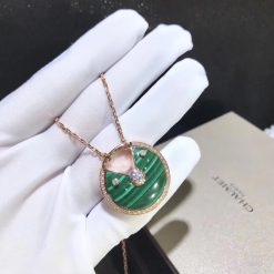 Cartier Amulette De Cartier Necklace Medium Model Malachite N7424148