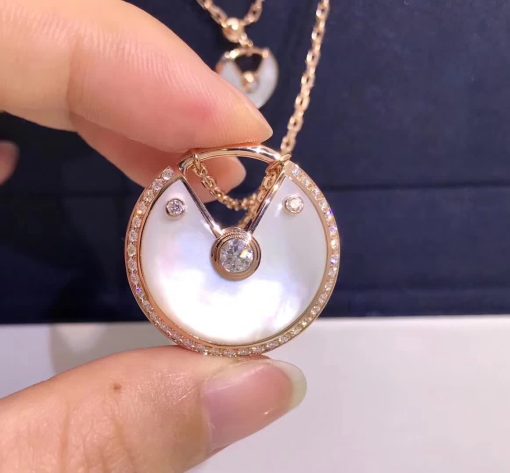 Cartier Amulette De Cartier Necklace Medium Model White mother of pearl N3299008