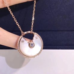 Cartier Amulette De Cartier Necklace Medium Model White mother of pearl N3299008