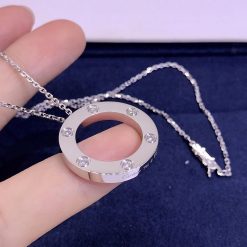 Cartier Love Necklace 6 Diamonds White Gold B7014600