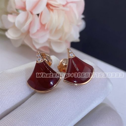 Bulgari Divas’ Dream Earrings Carnelian Diamond Earrings