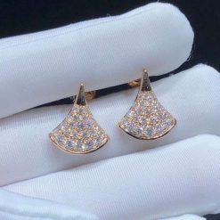 Bulgari Divas’ Dream Earrings Rose Gold And Pave Diamonds OR857537