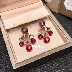 Bulgari Divas’ Dream Earrings with Amethysts and Rubellites 348357 OR856484