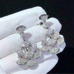 Bulgari Divas’ Dream Earrings White Gold Pavé Diamonds 348365 OR856469