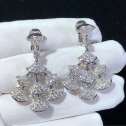 Bulgari Divas’ Dream Earrings White Gold Pavé Diamonds 348365 OR856469