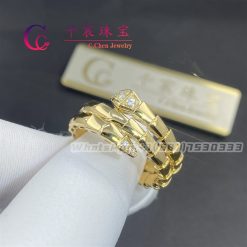 Bulgari Serpenti Viper Two-Coil Ring Set With Demi-Pavé Diamonds 357879