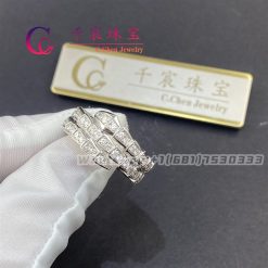 Bulgari Serpenti Viper Two-Coil Ring Set With Pavé Diamonds 357266