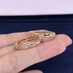 Bulgari Serpenti Viper band ring set with demi-pavé diamonds 353277