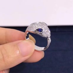 Bulgari Serpenti ring set with Blue Sapphire eyes AN857879