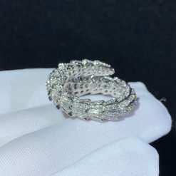 Bulgari Serpenti Ring White Gold Set With Pavé Diamonds Ring