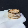 Bulgari B.ZERO1 Design Legend Four-Band Ceramic Rose Gold Ring AN858574