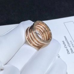 Bulgari B.Zero1 Four-Band Ring Rose Gold 348767