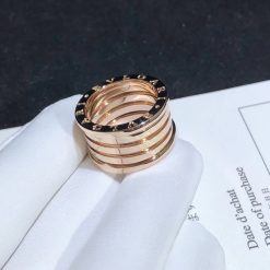 Bulgari B.Zero1 Four-Band Ring Rose Gold 348767