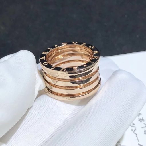 Bulgari B.Zero1 Four-Band Ring Rose Gold 348767