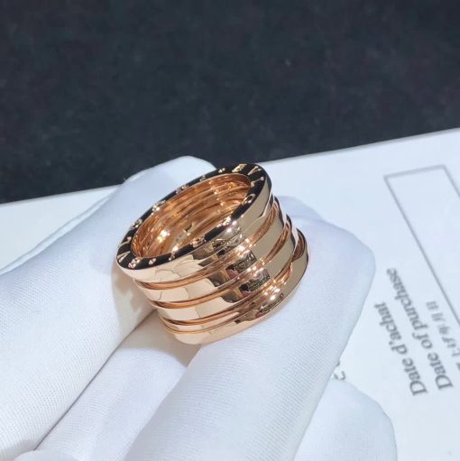 Bulgari B.Zero1 Four-Band Ring Rose Gold 348767