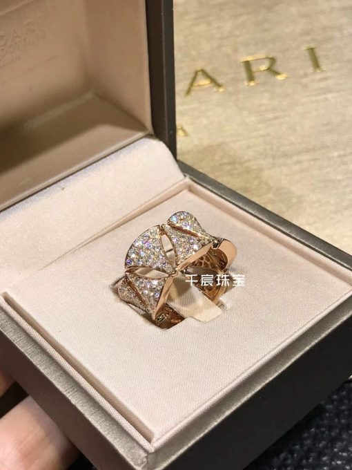 Bulgari Divas’ Dream Ring Rose Gold Diamonds AN856926