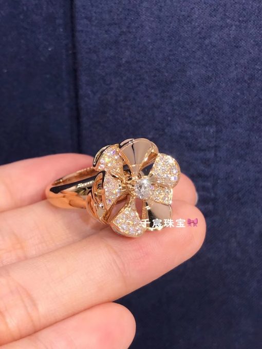 Bulgari Divas’ Dream Ring Rose Gold Diamonds AN857078